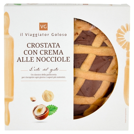 Crostata con Crema alle Nocciole il Viaggiator Goloso